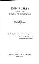 Tapa de John Aubrey and the realm of learning