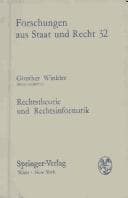 Tapa de Rechtstheorie und Rechtsinformatik
