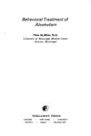 Tapa de Behavioral treatment of alcoholism