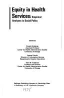 Tapa de Equity in health services