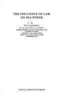 Tapa de The influence of law on sea power