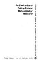 Tapa de An Evaluation of policy-related rehabilitation research