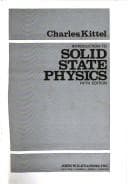 Tapa de Introduction to solid state physics