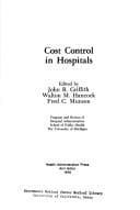 Tapa de Cost control in hospitals