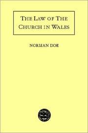 Tapa de The law of the Church in Wales