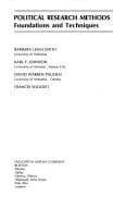 Tapa de Political research methods