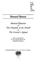 Tapa de Metrical effusions and The triumph of the Orwell and The convict's appeal