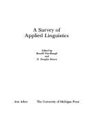 Tapa de A Survey of applied linguistics