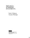 Tapa de Principles of modern investments