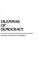 Tapa de Dilemmas of democracy