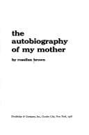 Tapa de AUTOBIOG OF MY MOTHER