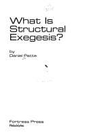 Tapa de What is Structural Exegesis?