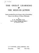 Tapa de The great learning & The mean-in-action