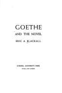 Tapa de Goethe and the novel