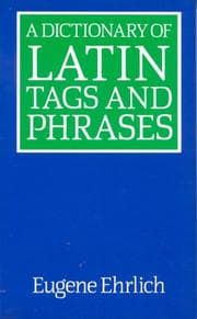 Tapa de A dictionary of Latin tags and phrases