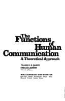 Tapa de The functions of human communication