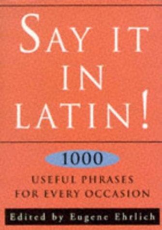 Tapa de Say It in Latin!