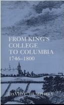Tapa de From King's College to Columbia, 1746-1800