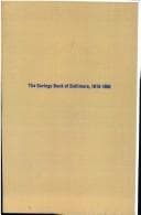 Tapa de The Savings Bank of Baltimore, 1818-1866
