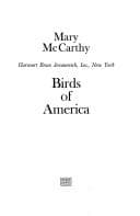 Tapa de Birds of America