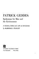 Tapa de Patrick Geddes: spokesman for man and the environment