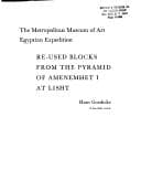 Tapa de Re-used blocks from the pyramid of Amenemhet I at Lisht