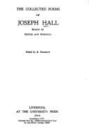 Tapa de The collected poems of Joseph Hall