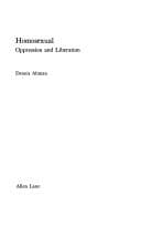 Tapa de Homosexual, oppression and liberation