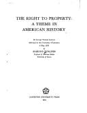 Tapa de The right to property