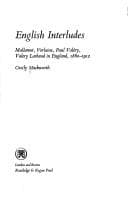 Tapa de English interludes; Mallarmé, Verlaine, Paul Valéry, Valery Larbaud in England, 1860-1912
