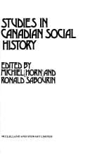 Tapa de Studies in Canadian social history