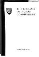 Tapa de The ecology of human communities