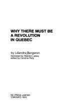 Tapa de Why there must be a revolution in Quebec