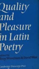 Tapa de Quality and pleasure in Latin poetry