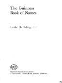 Tapa de The Guiness book of names