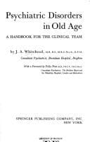 Tapa de Psychiatric disorders in old age