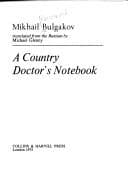 Tapa de A country doctor's notebook
