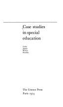 Tapa de Case studies in special education