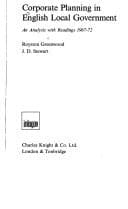 Tapa de Corporate planning in English local government