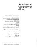 Tapa de An Advanced geography of Africa