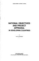 Tapa de National objectives and project appraisal in developing countries