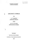 Tapa de Ancient Cyprus