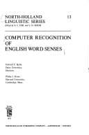 Tapa de Computer recognition of English word senses