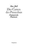 Tapa de Der Garten des Paracelsus