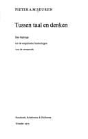 Tapa de Tussen taal en denken