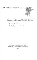 Tapa de Bilmece: a corpus of Turkish riddles