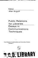 Tapa de Public relations for libraries