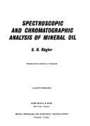 Tapa de Spectroscopic and chromatographic analysis of mineral oil