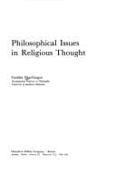 Tapa de Philosophical issues in religious thought
