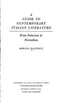 Tapa de A guide to contemporary Italian literature, from futurism to neorealism
